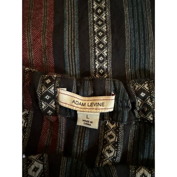 Adam Levine Women Sleeveless Geo Striped Cotton Pullover Mini Dress Size L Multi - Picture 8 of 9